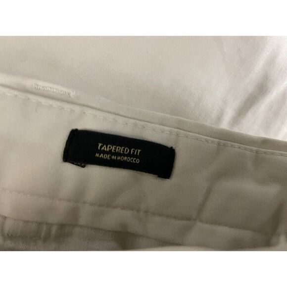 Massimo Dutti Mens Pants EU 42 US 32 Chino Beige Tapered Fit Flat Front NWOT - Picture 3 of 8